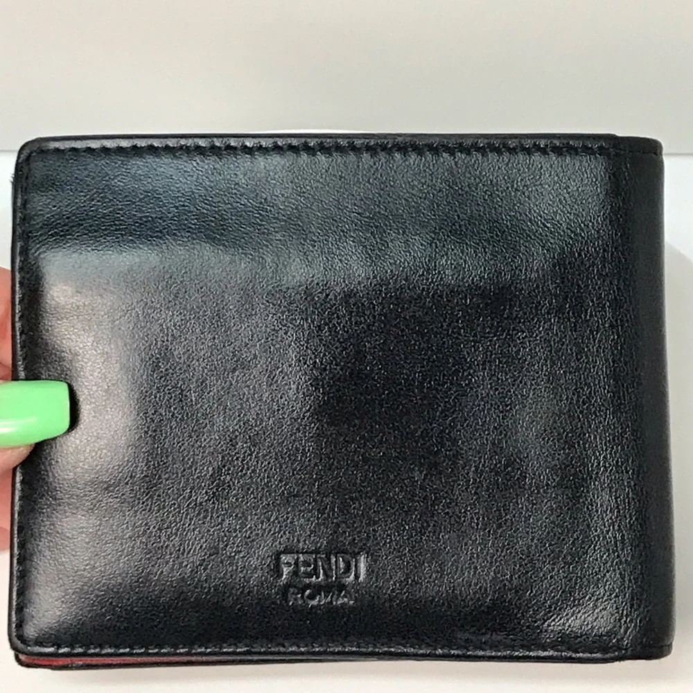 FENDI Monster Leather Bifold Wallet 😍♥️